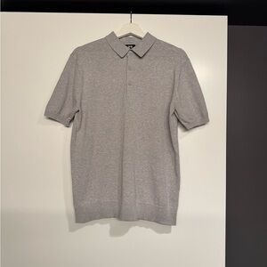 Uniqlo Men's Grey Polo Shirt